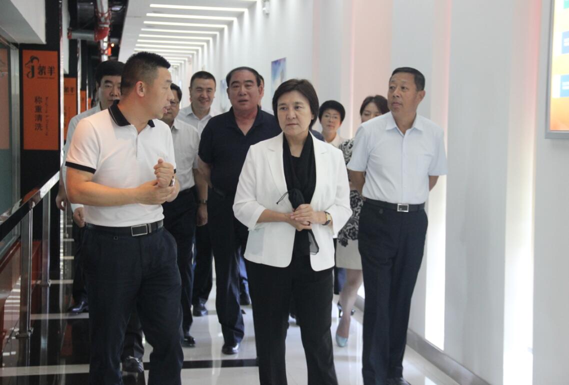 自治區(qū)黨委副書記、自治區(qū)主席布小林蒞臨協(xié)會(huì)會(huì)長單位——蒙羊牧業(yè)公司視察調(diào)研